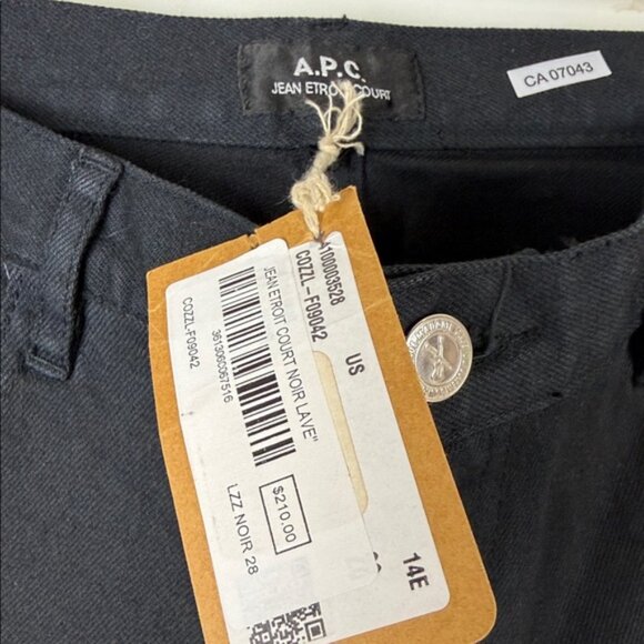 A.P.C. Jean Etroit Court Dark Skinny Jeans Size 28 - Picture 3 of 10